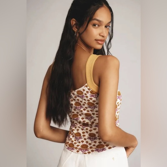 NWT Maeve Trapunto Tank Size Medium - Picture 2 of 3